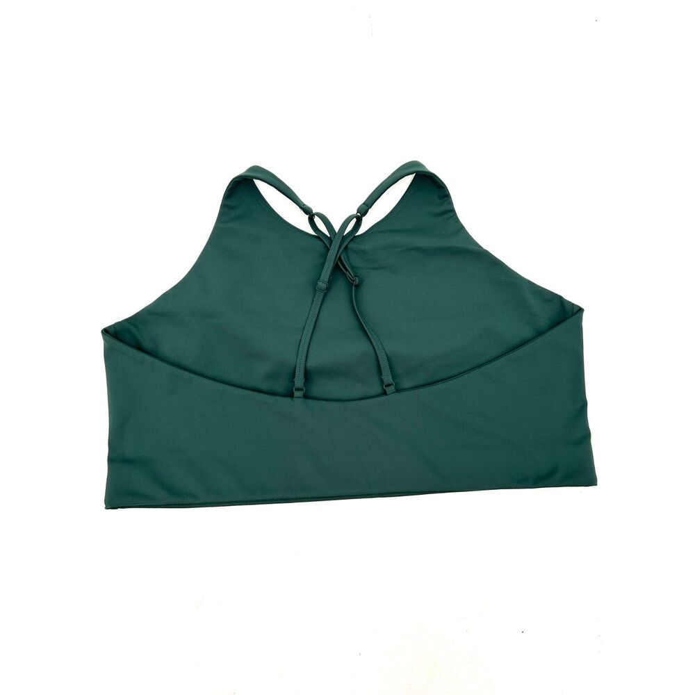 GIRLFRIEND COLLECTIVE Dark Green Topanga Athletic Workout Sports Bra Size 4XL - Picture 2 of 4